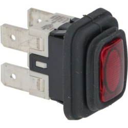 RED BIPOLAR SWITCH 16A 250V