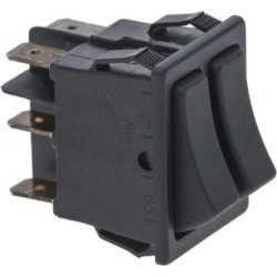 DOUBLE BLACK SWITCH 16A 250V