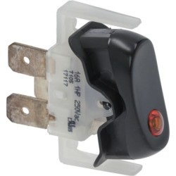 BLACK BIPOLAR LEVER SWITCH 16A 250V