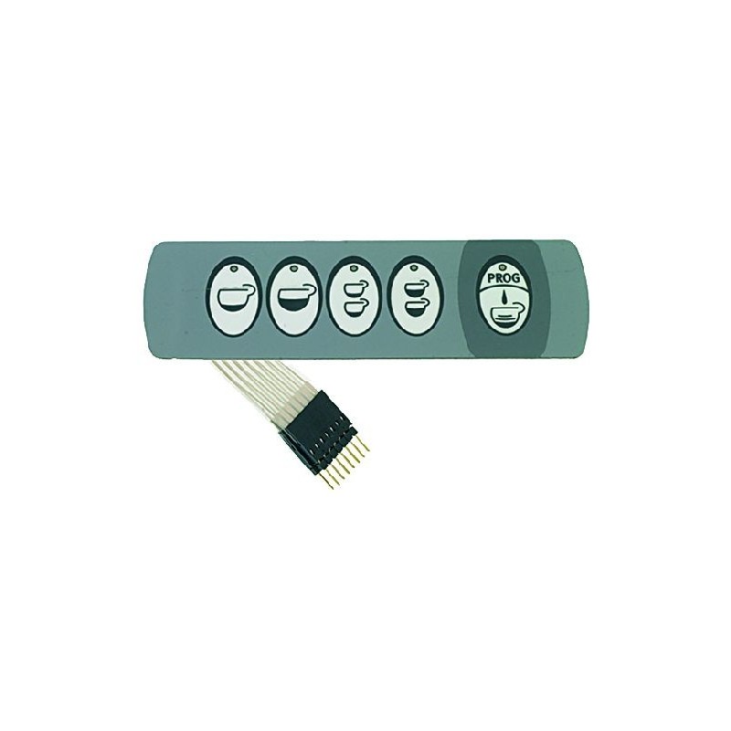 PUSHBUTTON PANEL MEMBRANE 5 BUTTONS