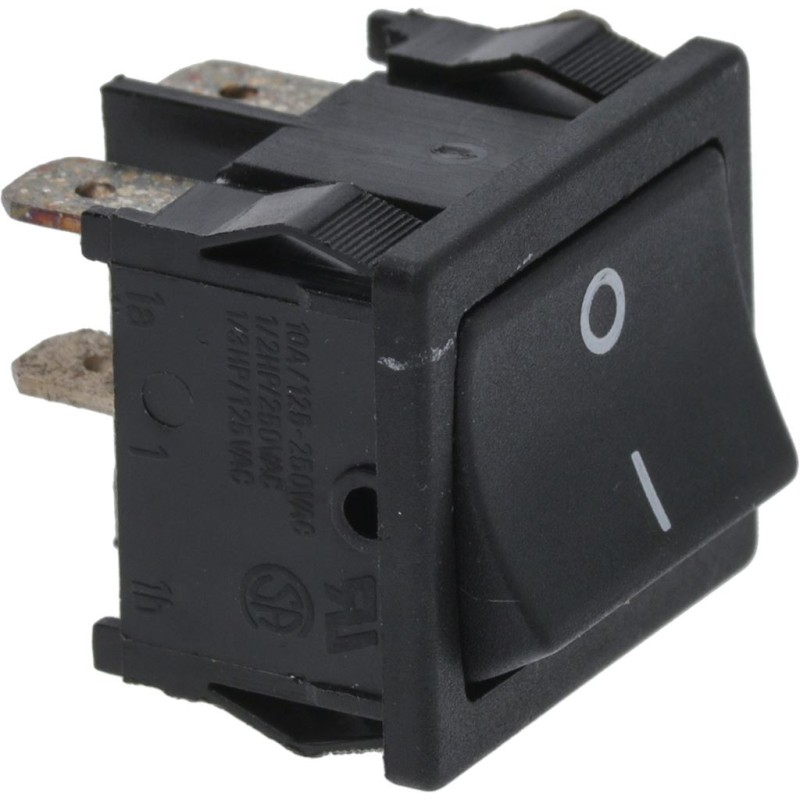 BIPOLAR SWITCH BLACK 10A 250V