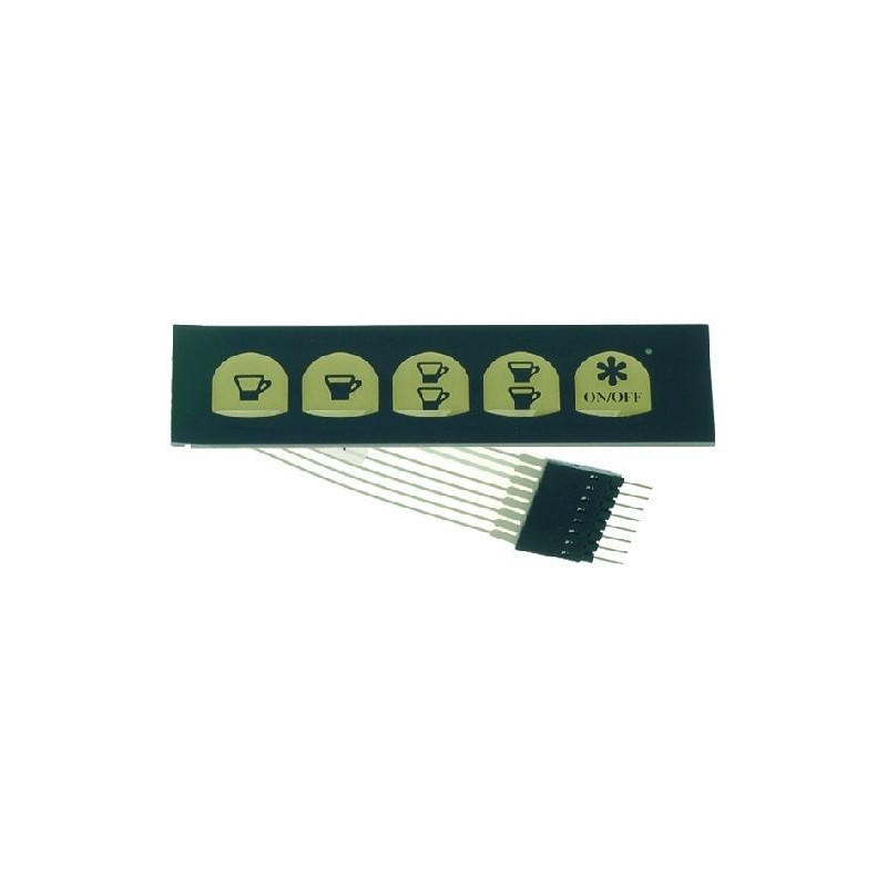 PUSHBUTTON PANEL MEMBRANE 5BUTTON