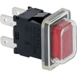 INTERRUTTORE BIPOLARE ROSSO 16A 250V