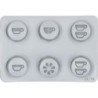 PUSHBUTTON PANEL MEMBRANE 6 BUTTONS