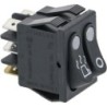 DOUBLE BIPOLAR SWITCH BLACK 250V