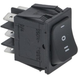 SELECTOR SWITCH STABLE 2POLES BLACK