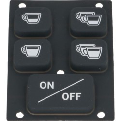 PUSHBUTTON PANEL MEMBRANE 5 BUTTONS