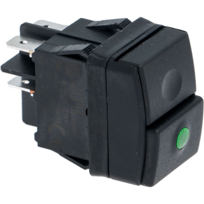 TWOPOLE SWITCH BLACK 12A 250V