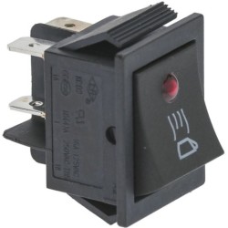 INTERRUTTORE BIPOLARE NERO 16A 250V