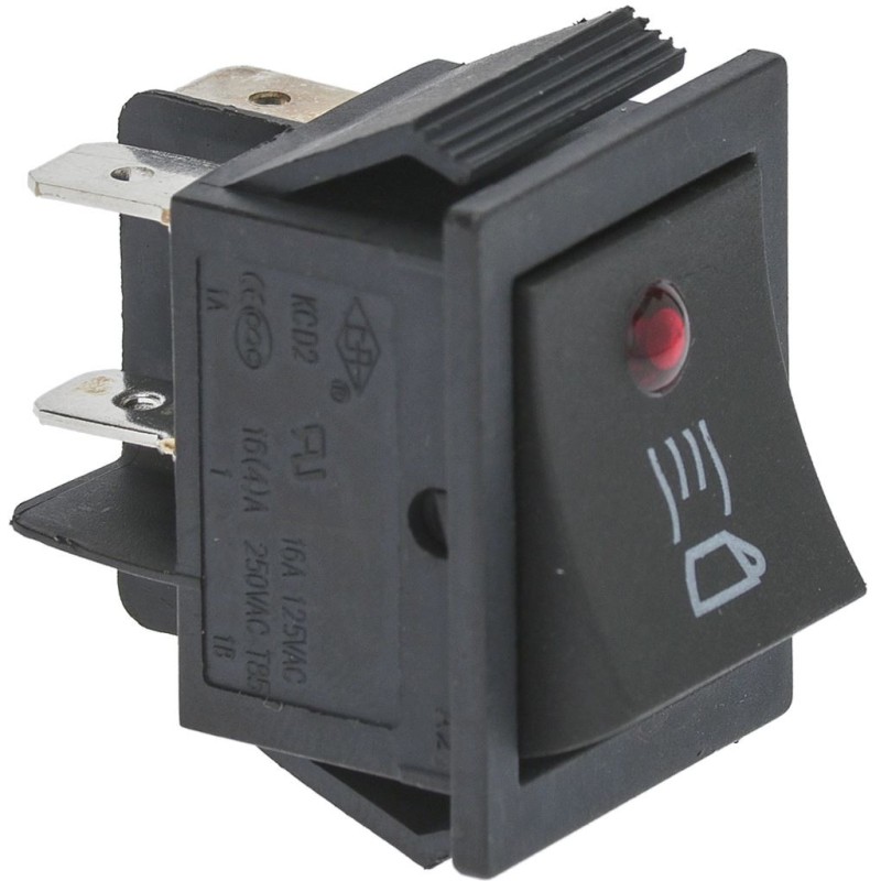 BIPOLAR BLACK SWITCH 16A 250V