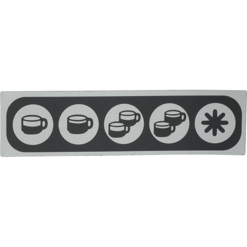 PUSHBUTTON PANEL MEMBRANE 5 BUTTONS