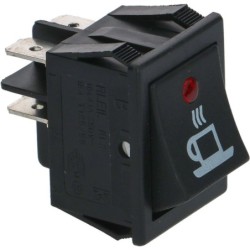 INTERRUTTORE BIPOLARE NERO 16A 250V