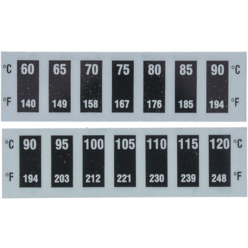 SET 2 INDICATORI DI TEMPERATURA ADESIVI