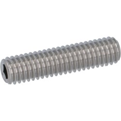 STUD M6X1 L25 MM STAINLESS STEEL