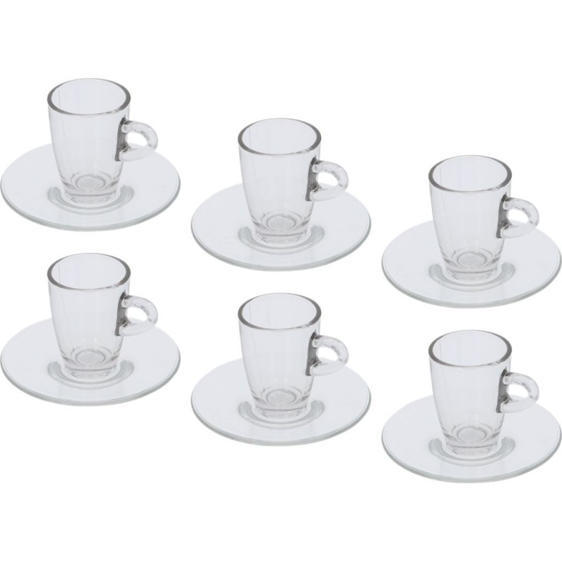 SET 6 TAZZINE CAFF IN VETRO